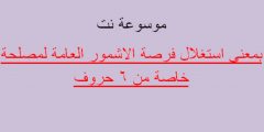 بمعنى استغلال فرصة الامور العامة لمصلحة خاصة من 6 حروف