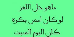 لغز لو كان امس بكره كان اليوم السبت في اي يوم قيل هذا الكلام ؟