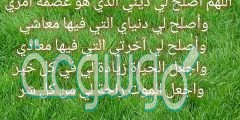 اللهم اصلح لي ديني الذي هو عصمة امري