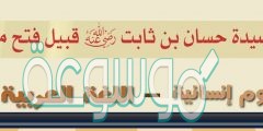 شرح قصيدة حسان بن ثابت قبيل فتح مكة