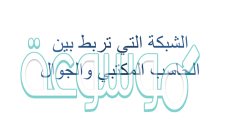 الشبكة التي تربط بين الحاسب المكتبي والجوال