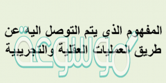 المفهوم الذي يتم التوصل اليه عن طريق العمليات العقلية والتجريبية