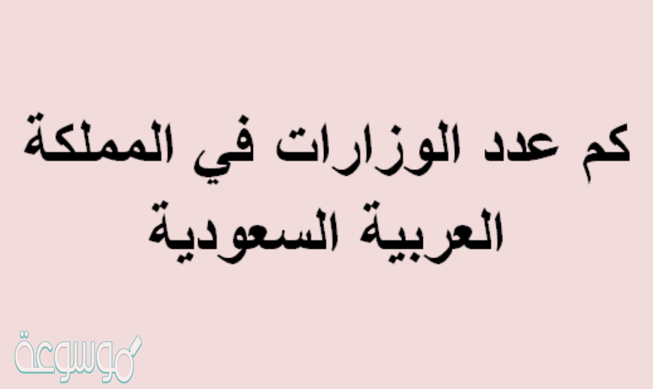 كم عدد الوزارات في المملكة العربية السعودية