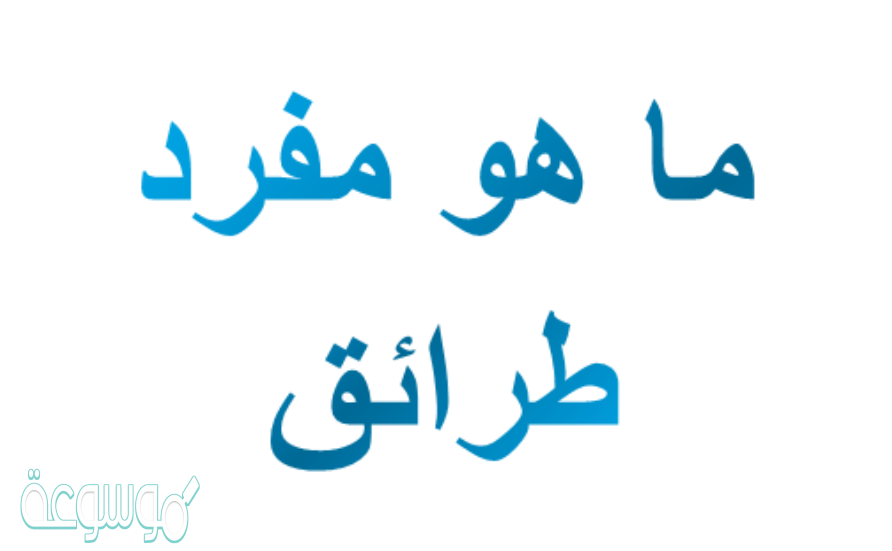 ما هو مفرد طرائق