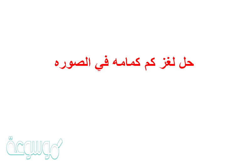 حل لغز كم كمامه في الصوره