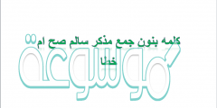 كلمه بنون جمع مذكر سالم صح ام خطا