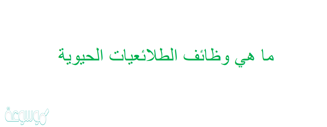ما هي وظائف الطلائعيات الحيوية