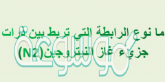 مانوع الرابطة التي تربط بين ذرات جزيء غاز النيتروجين(N2)