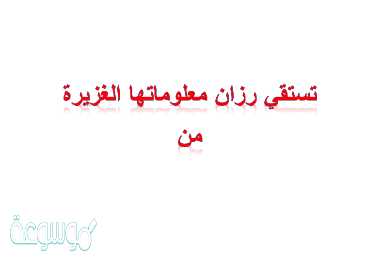 تستقي رزان معلوماتها الغزيرة من