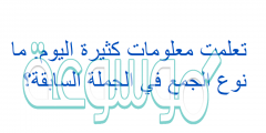 تعلمت معلومات كثيرة اليوم. ما نوع الجمع في الجملة السابقة؟