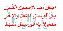 أجعل أحد الاسمين اللذين بين قوسين فاعلاً والآخر مفعولاً به في جمل مفيدة