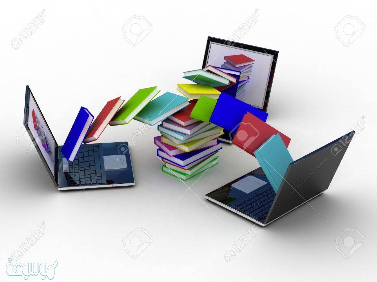 يعتبر الكتاب المطبوع ورقيا أحد مصادر المعلومات الالكترونية