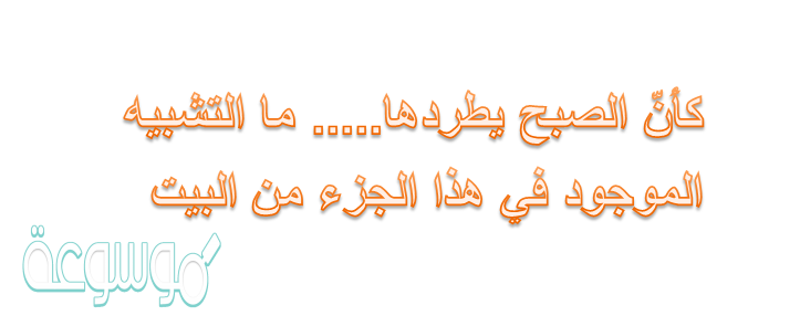 ما التشبيه الموجود