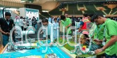 المنافسات في المسابقة المحلية للأولمبياد الوطني للروبوت لهذا العام