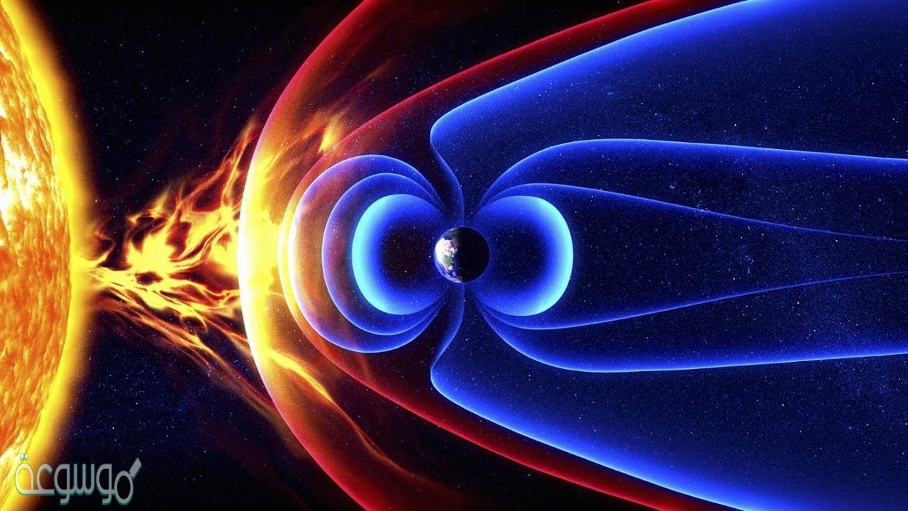 التدفق المغناطيسي عبر وحدة المساحة يتناسب طرديا مع