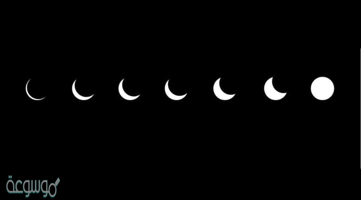 في الفترة التي يتحول فيها القمر من محاق إلى بدر، يبدو وكأنه