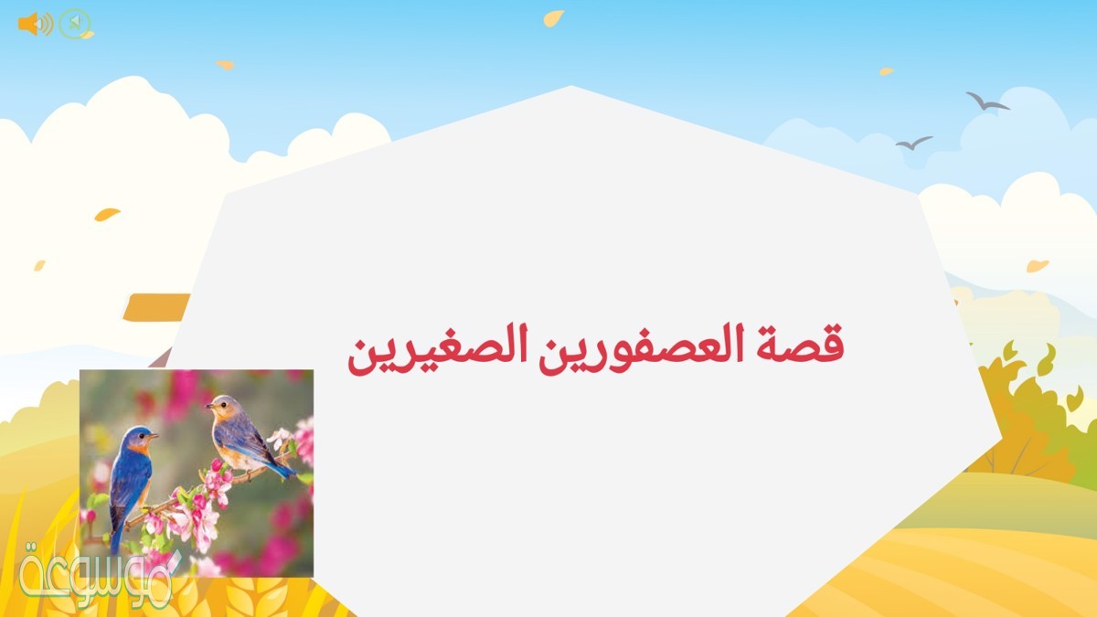 قصة العصفورين الصغيرين