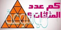 كم مثلث في الصورة مع الحل