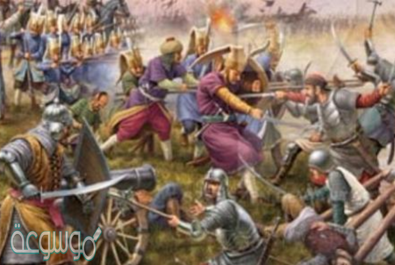 معركة فاصلة في فتح فارس من 6 حروف