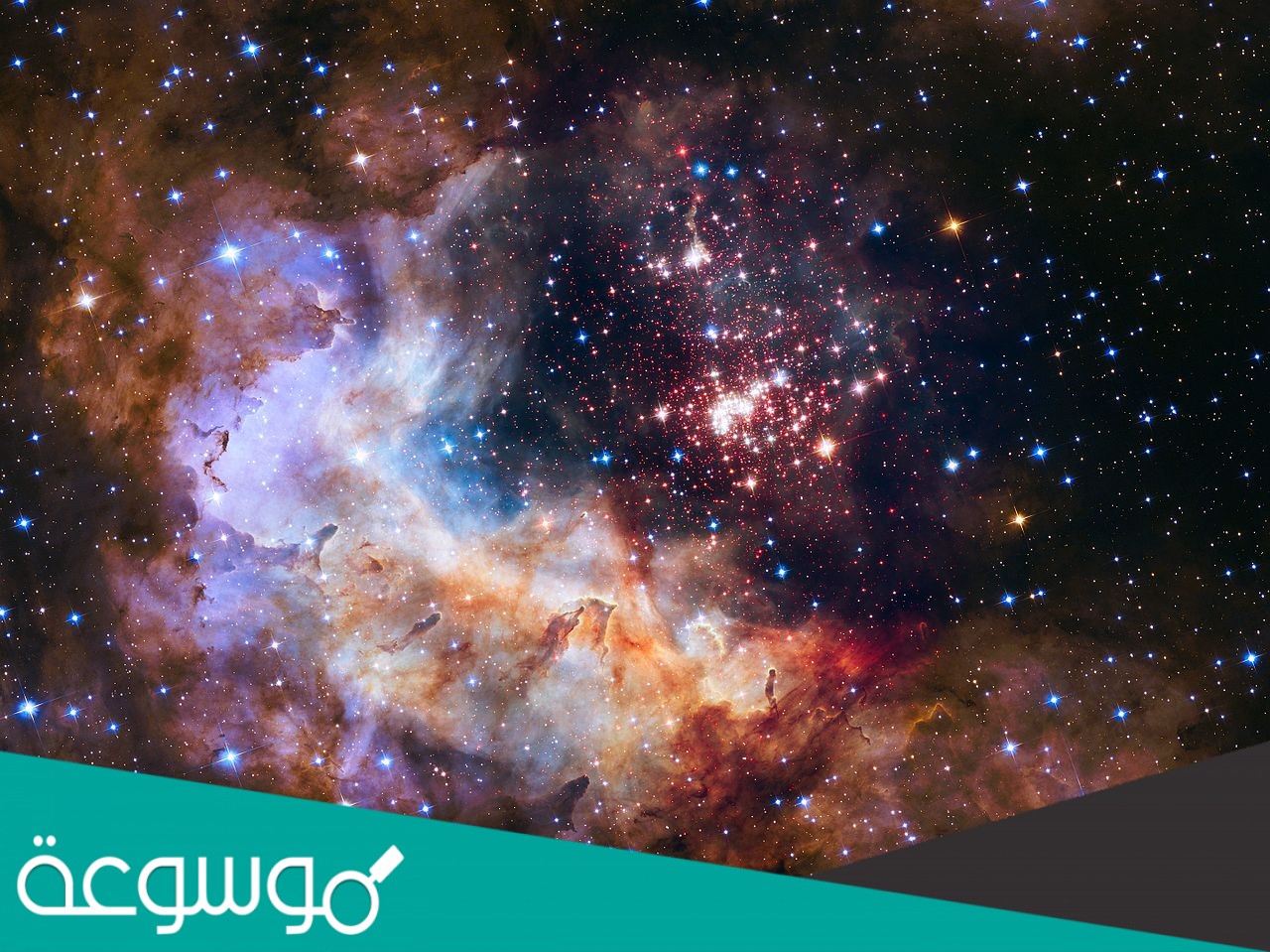 وضع المنظار هُبل خارج الغلاف الجوي لانه محمول على قمر صناعي يدور حول الارض ولعدم وجود مرصد له