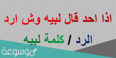 اذا احد قال لبيه وش ارد