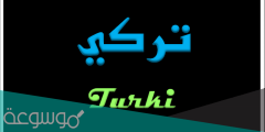 معنى اسم تركي