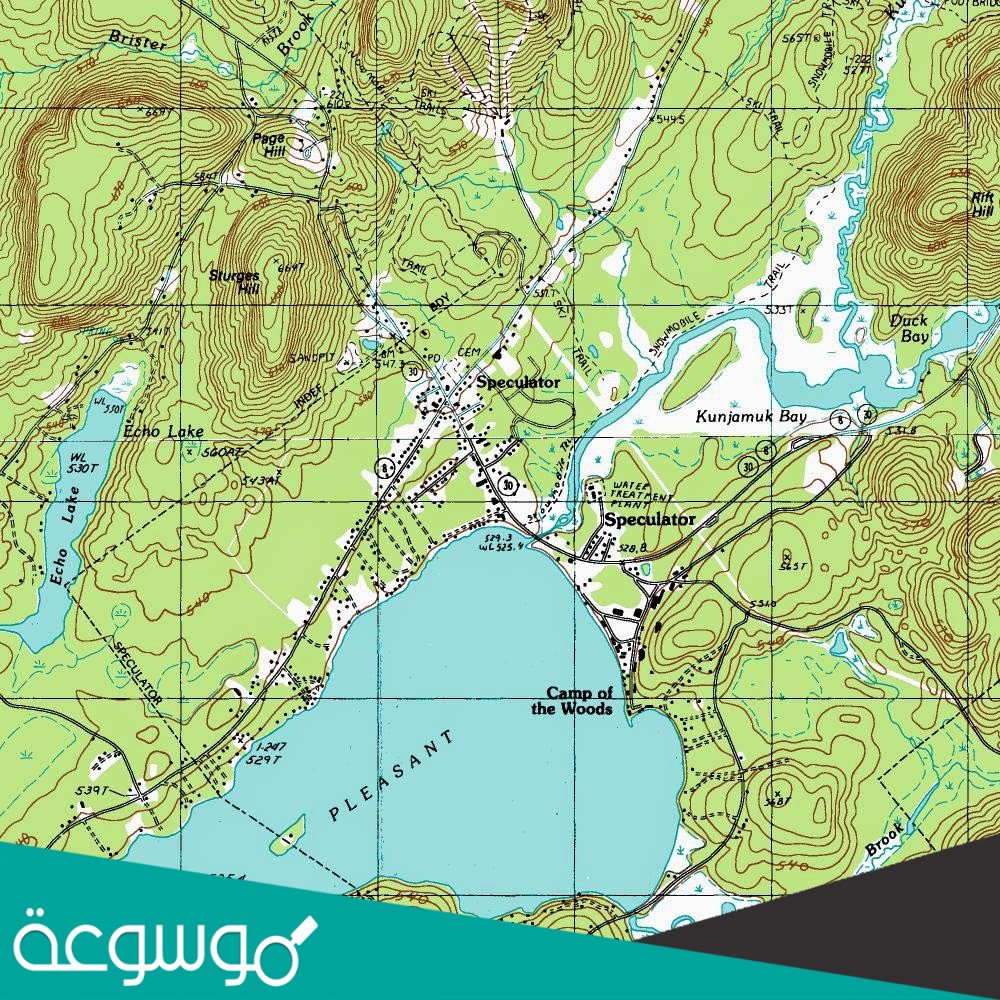 رسم توضيحي لسطح الارض او جزء منه