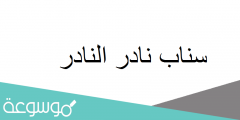 سناب نادر النادر