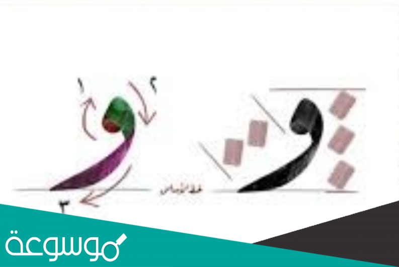 عند رسم حرف الواو متصلة فإنّها تُرسَم