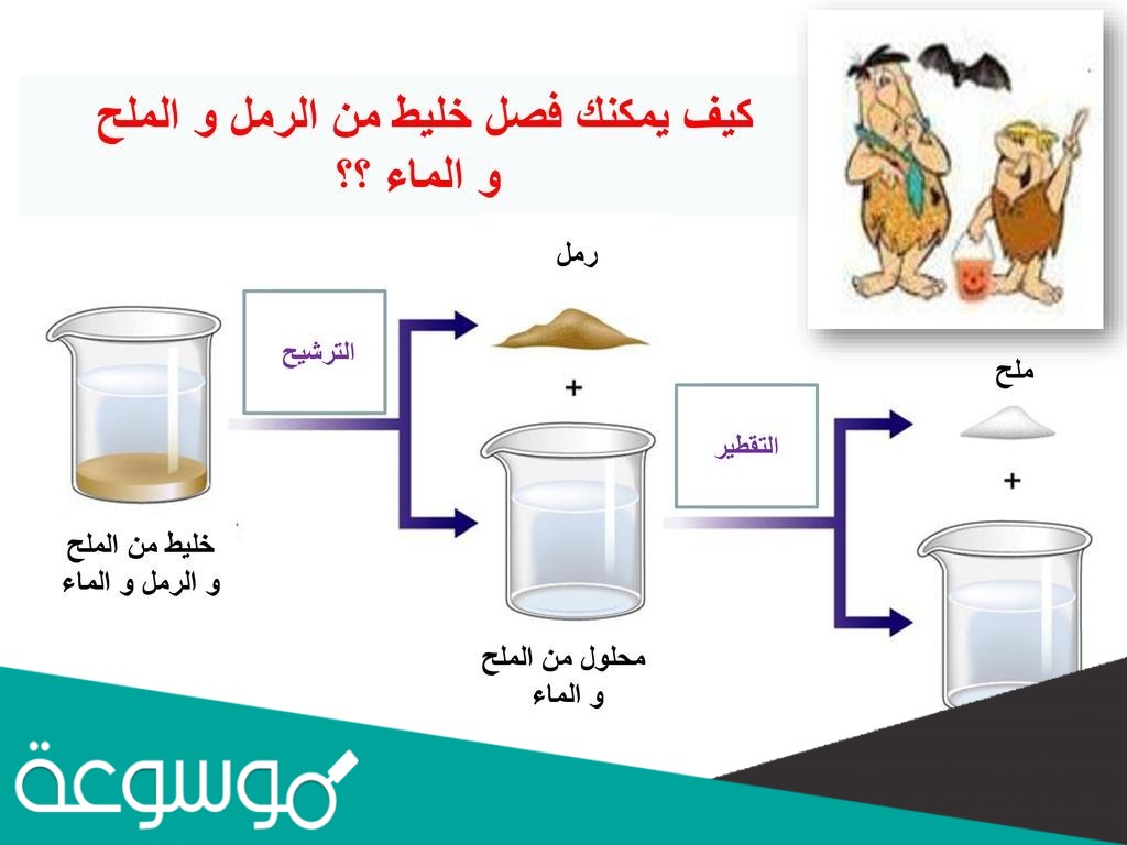 كيف يمكن فصل الملح من محلول