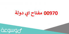 00970 مفتاح اي دولة