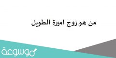 من هو زوج اميرة الطويل
