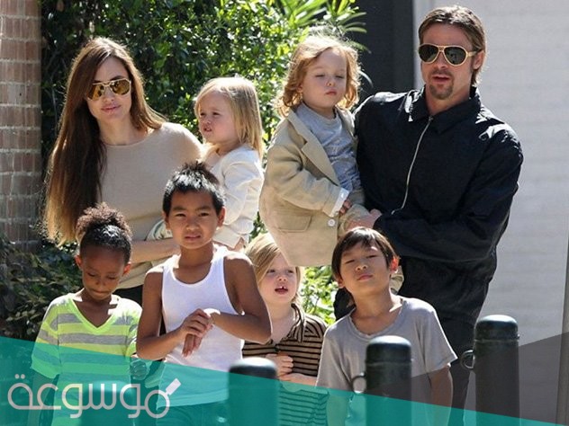 عدد اطفال انجلينا جولي