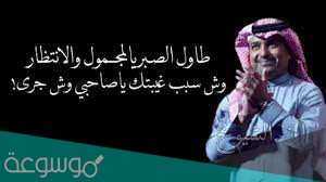 طاول الصبر راشد الماجد