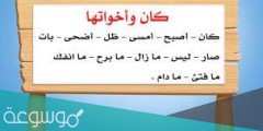 لماذا سميت كان واخواتها افعال ناقصة