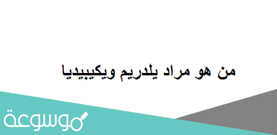 من هو مراد يلدريم ويكيبيديا