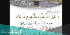 خير الدعاء دعاء يوم عرفة وخير ماقلت أنا والنبيون من قبلي