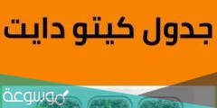 جدول نظام كيتو لمدة شهر جاهز 2022