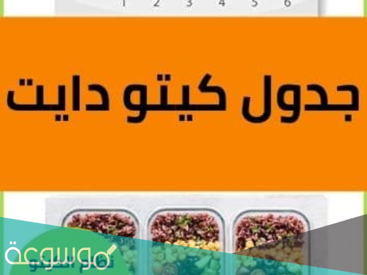 جدول نظام كيتو لمدة شهر جاهز 2021