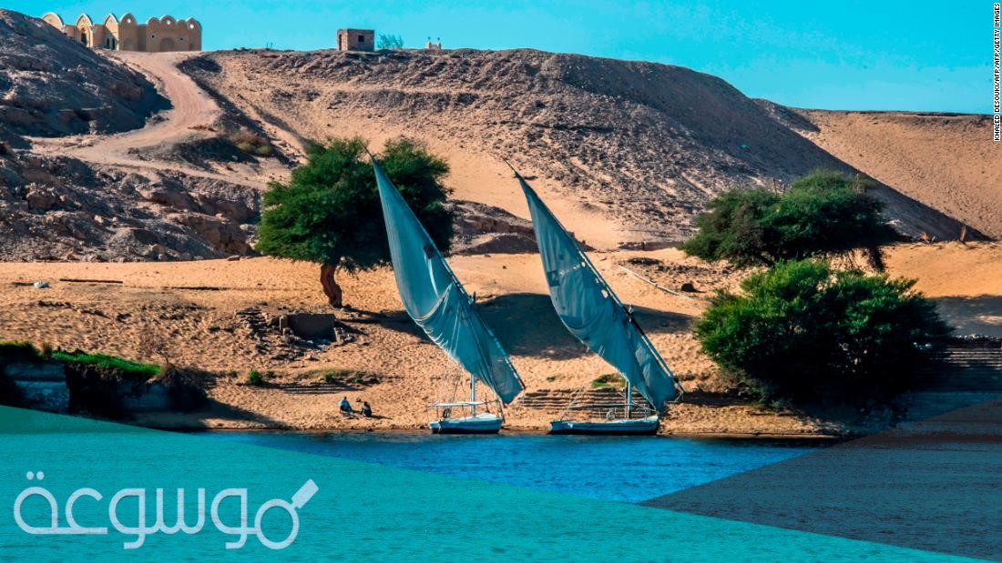 اين يصب نهر النيل