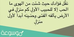 نقل فؤادك حيث شئت من الهوى ما الحب إلا للحبيب الأول القصيدة كاملة