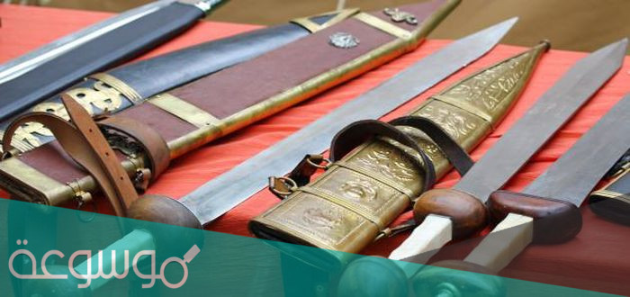 أنواع معادن السيوف