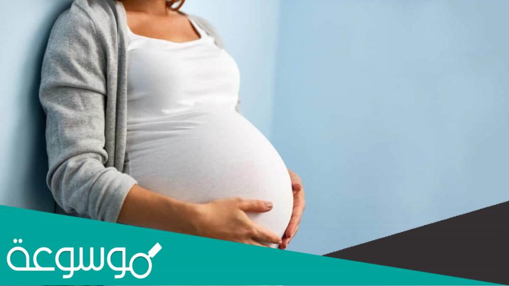 شكل خط البطن أثناء الحمل بولد