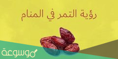 تفسير هدية التمر في المنام خير ام شر