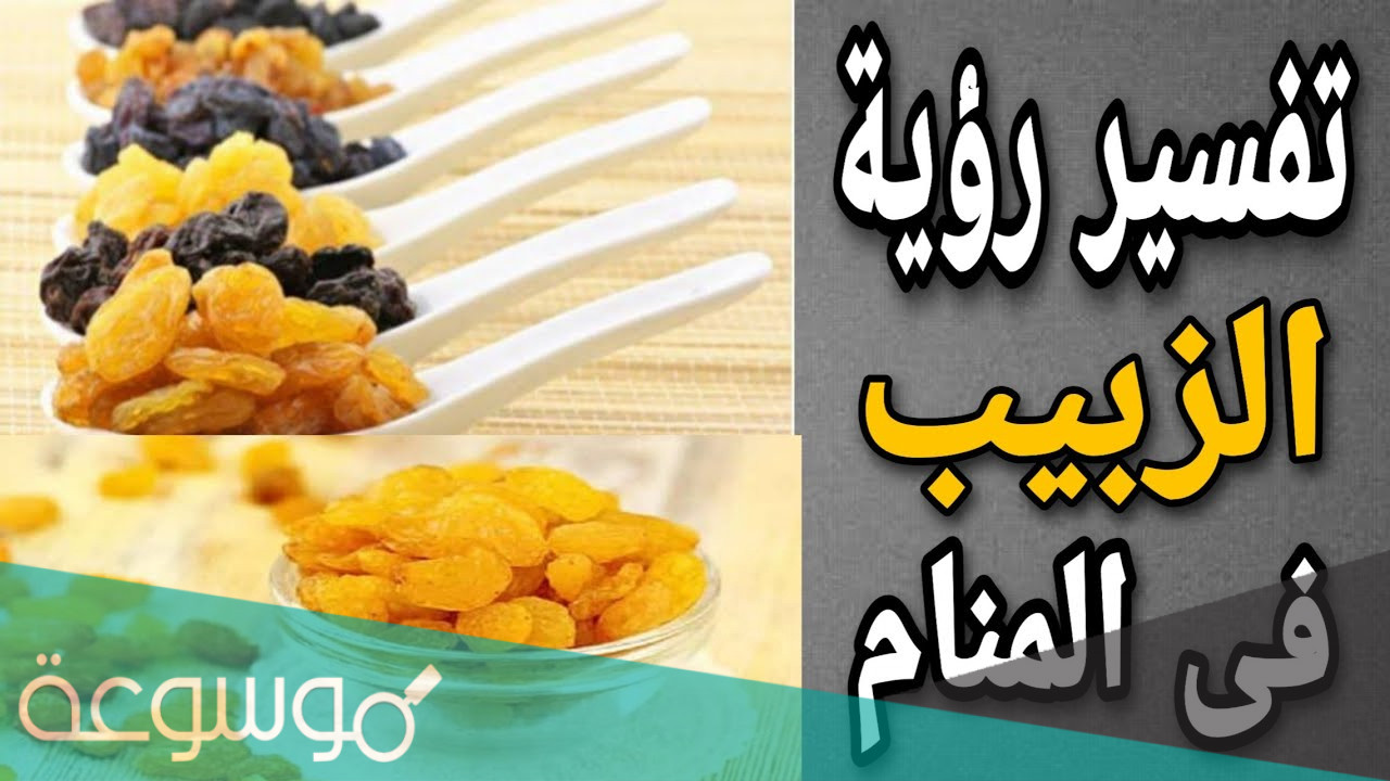 تفسير الزبيب في الحلم بالتفصيل