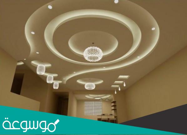 توزيع الانارة في الجبس بورد