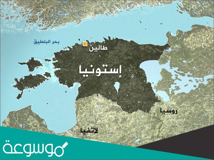خريطة استونيا