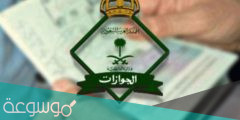 طريقة تأشيرة الخروج والعودة في الجوازات