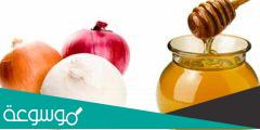 عصير البصل والعسل لعلاج تساقط الشعر