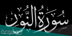 فوائد من سورة النور
